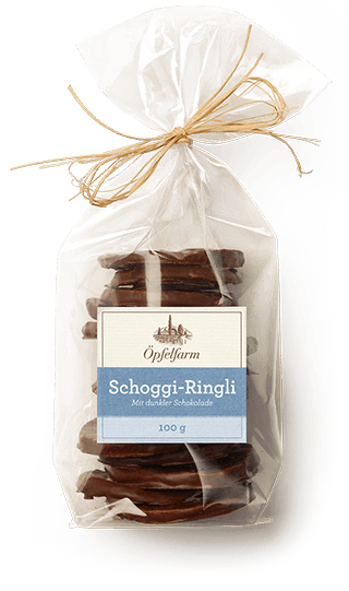Schoggi-Ringli mit dunkler Schokolade 