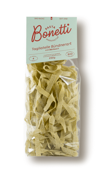 Bio Tagliatelle mit B&auml;rlauch