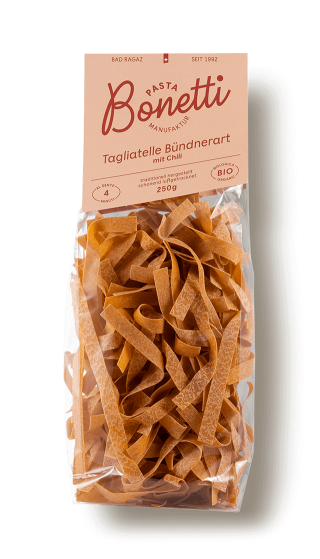 Bio Tagliatelle mit Chili
