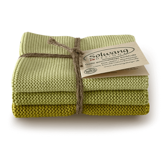 Wischtücher-Set-3-teilig «Frühlingsgrün» von Solwang