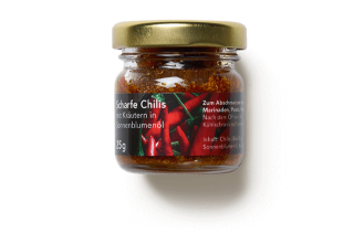 Scharfe Chilis in &Ouml;l