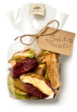 &Ouml;pfelschnitzli getrocknet mit Schale