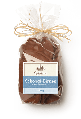 Schoggi-Birnen mit heller Schokolade